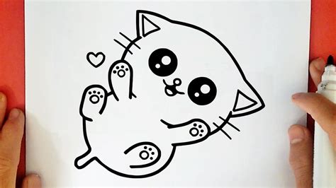 videos of drawing|HOW TO DRAW A CUTE BABY KITTEN .